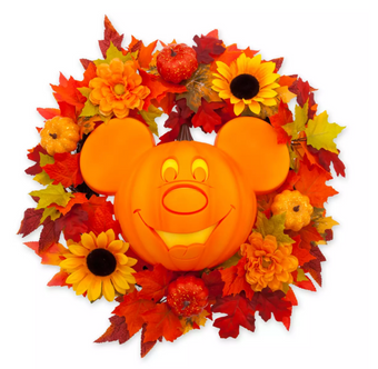 Disney Parks Halloween Mickey Mouse Wreath New With Tag