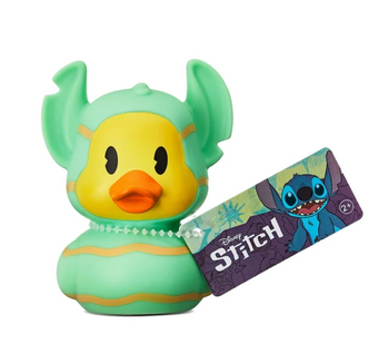 Disney Easter Green Stitch Duckz Rubber Ducky Bath Toy New with Tag