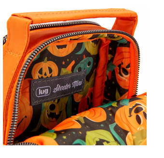 Disney Parks Halloween Mickey Pumpkin Jack-o'-Lantern Mini Crossbody Bag Lug New