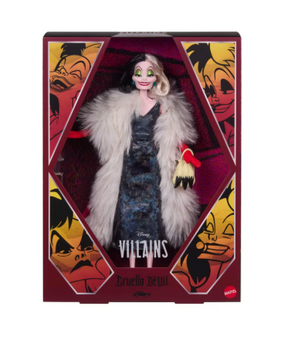 Disney Cruella De Vil Collectible Villains Fashion Doll Signature Look Toy New