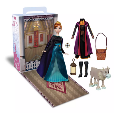 Disney Story Doll with Accessories and Activity Frozen Anna New with Box