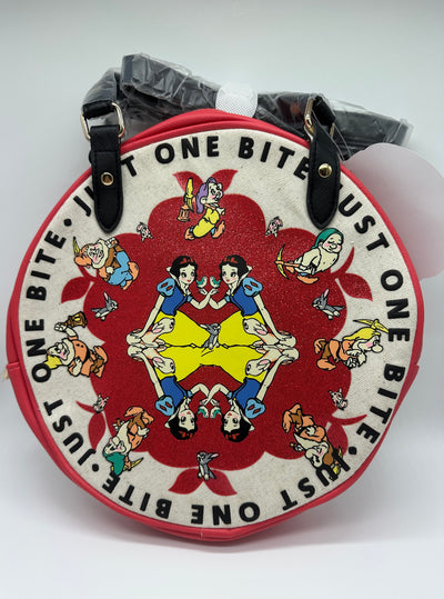 Disney Parks 85th Snow White Just One Bite Round Crossbody New with Tag