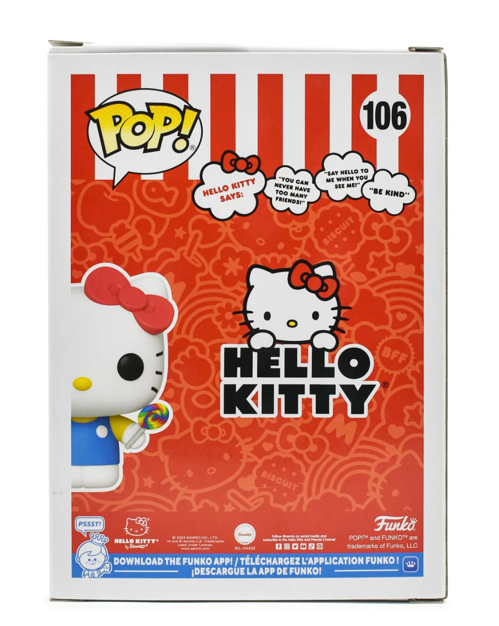 Funko Pop Sanrio Hello Kitty with Lollipop Flocked Exclusive Vinyl Figure Sugar