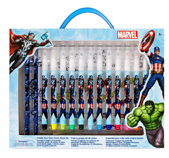 Disney Parks Marvel Comic Art Kit Create Your Own Book New With Tag