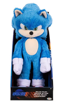 Sonic the Hedgehog 3 Sonic Deluxe Plush Toy New with Tag