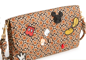 Vera Bradley Disney Mickey Mouse Icon Wildwood Wallet Crossbody New With Tag