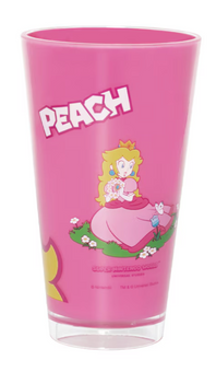 Universal Studios Super Nintendo World Princess Peach Acrylic Tumbler New W Tag