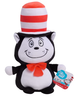 Dr. Seuss Cat in the Hat Squooshy Plush Collectible 7in Plush Toy New With Tag