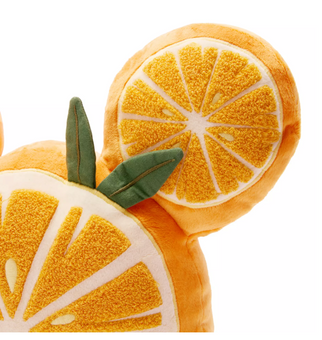 Disney Parks Mickey Mouse Icon Oranges Pillow New with Tag