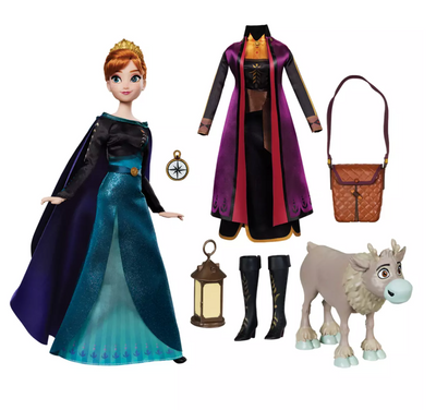 Disney Story Doll with Accessories and Activity Frozen Anna New with Box