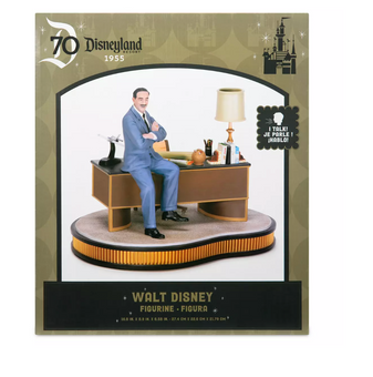 Disney Disneyland 70th Anniversary Walt Disney Talking Figure New with Box