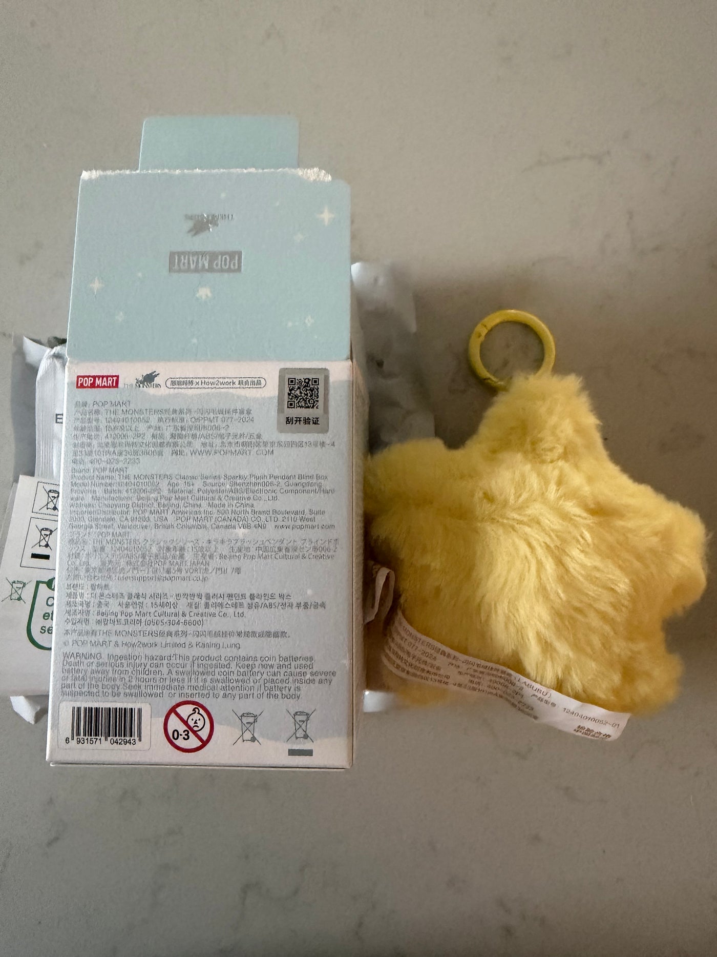 Pop Mart Labubu The Monsters Classic Sparkly Pendant Labubu Plush USA SELLER New