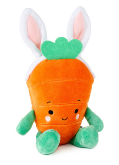 Hallmark Carrot Wearing Bunny Ears Easter Plush Toy 5.5" New with Tag