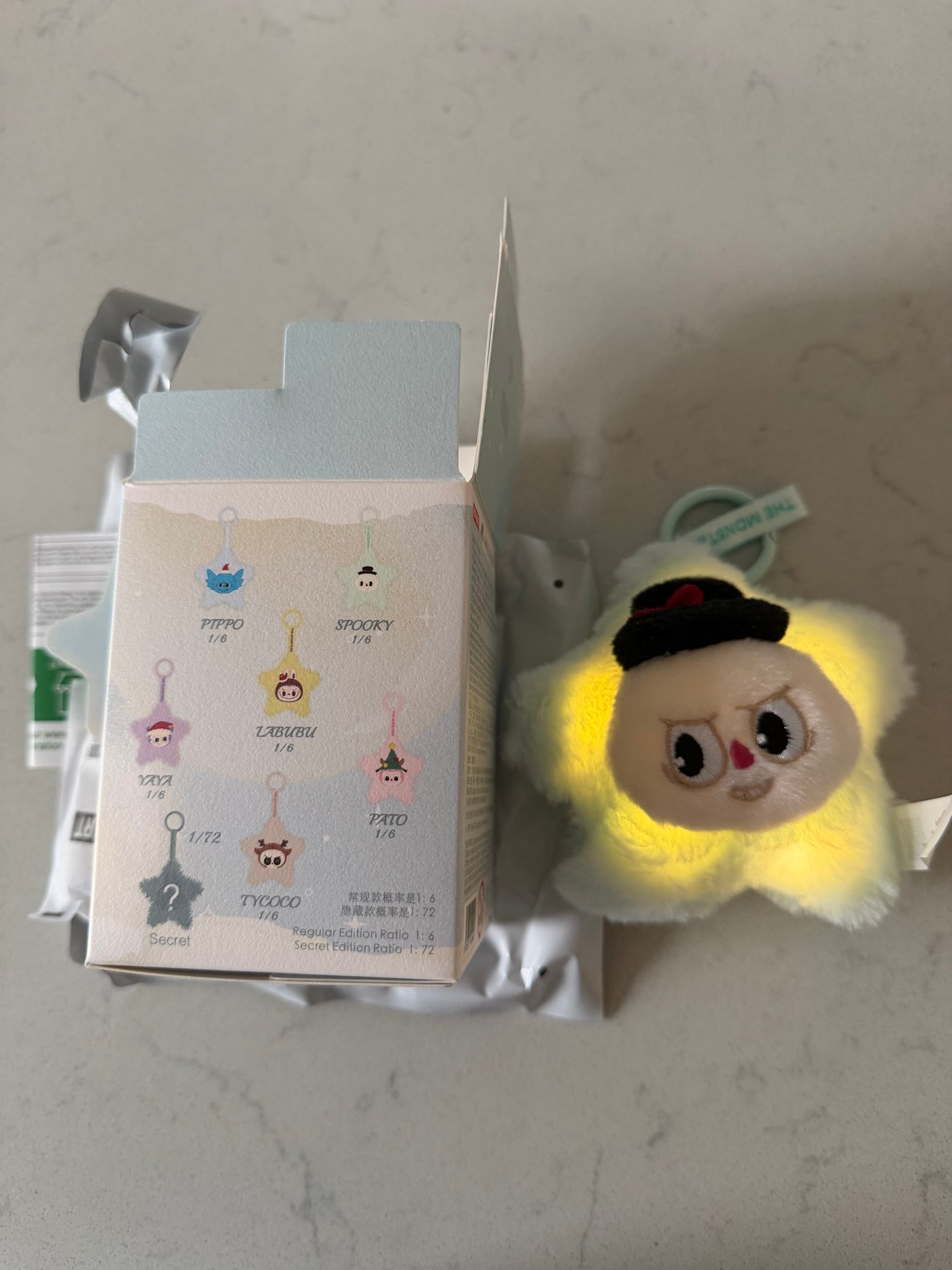 Pop Mart Labubu The Monsters Classic Sparkly Pendant Spooky Plush USA SELLER New