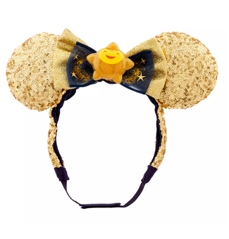 Disney Parks 100 Wish Sequined Adaptive Ear Headband for Adults New with Tag