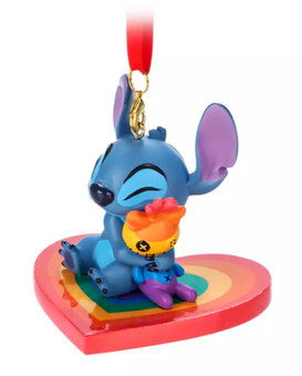 Disney Parks Stitch and Scrump Sketchbook Ornament Pride Collection New With Tag