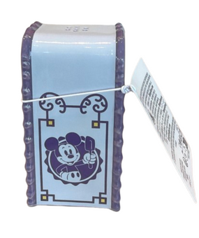 Disney Parks Purple Trash Can Salt and Pepper Shaker Cinderella Castle New W Tag