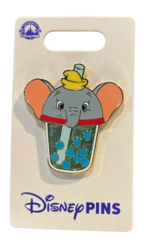 Disney Parks Dumbo Boba Tea Pin New With Card