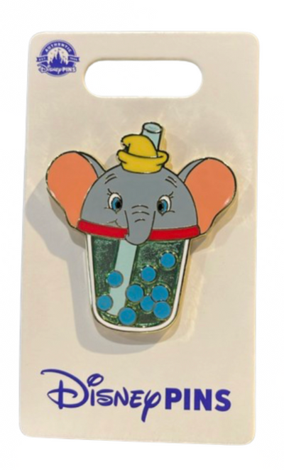 Disney Parks Dumbo Boba Tea Pin New With Card