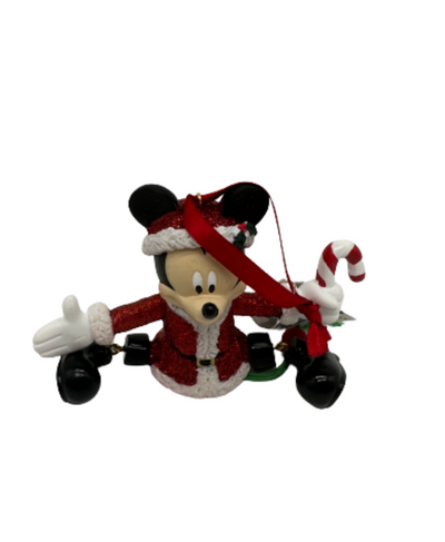 disney parks christmas santa mickey mouse marionette ornament new with tag
