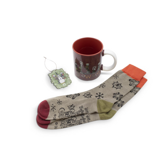 The Nightmare Before Christmas Mug Sock & Acrylic Door Hanger Gift Set New Box