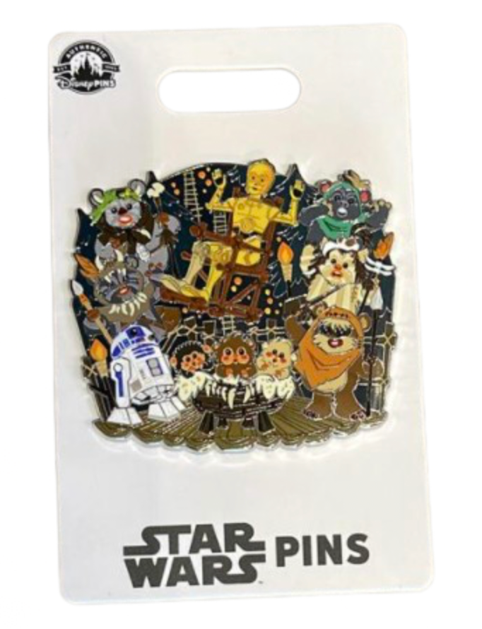 Disney Parks Star Wars All Together Pin New with Card