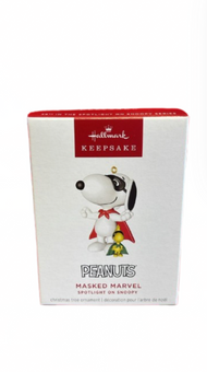 Hallmark Keepsake 2025 Spotlight on Snoopy Masked Marvel Christmas Ornament New