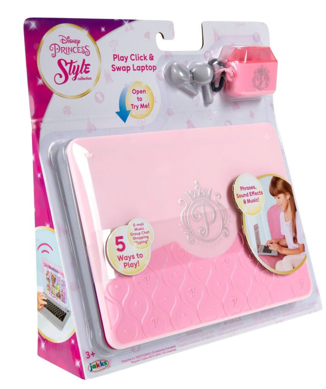 Disney Princess Play Click & Swap Laptop Toy New with Box