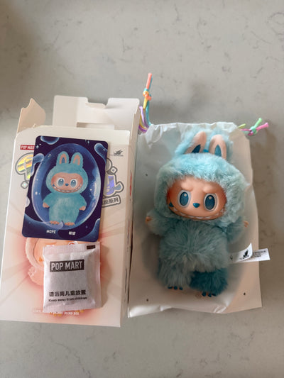 Pop Mart Labubu The Monsters Big in to Energy Hope Vinyl Face Plush Keychain New