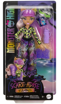 Mattel Monster High Scare-adise Island Clawdeen Wolf Fashion Doll Toy New W Box