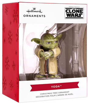 Hallmark Star Wars The Clone Wars Yoda Christmas Ornament New with Box