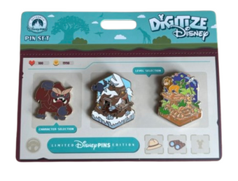 Disney Parks Disney Digitize Interchangeable Pin Set of 3 New With Card