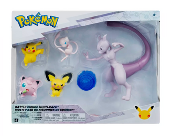 Pokémon Battle Fig 30th Anniversary Multipack - 5pk Toy New With Box