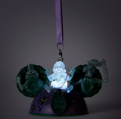 Disney Parks Hitchhiking Ghosts Light Up Ear Hat Ornament The Haunted Mansion
