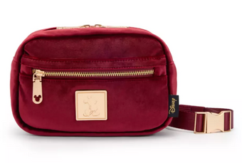 Disney Parks Mickey Mouse Velvet Hip Pack Bag New With Tag