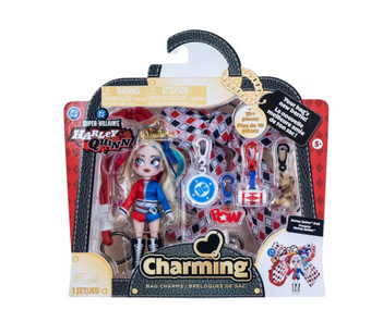 DC Harley Quinn Charming Doll Bag Charm with Accessories Toy New with Box