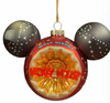Disney Parks Walt Disney Icon Mickey Sorcerer Ears Glass Christmas Ornament New