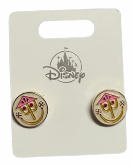 Disney It is a Small World Character Clock Face Stud Earrings New
