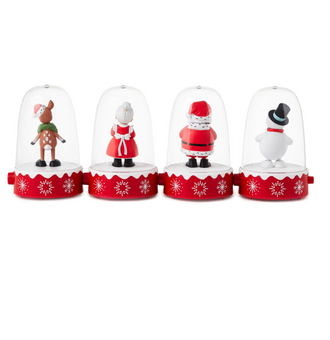 Hallmark Holiday Happy Tappers Musical Figurines With Motion Set of 4 New w Box