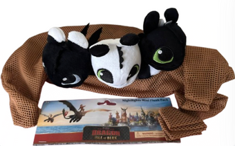 Universal Studios Train a Dragon Nightlights Mini Plush Pack Sling New With Tag