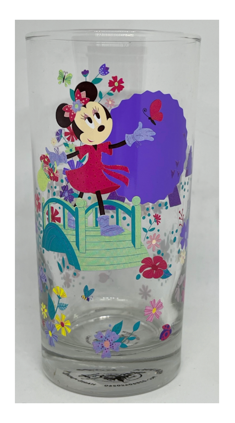 Disney Parks Minnie Mouse Epcot 2021 Flower Garden Festival Glass Passholder New