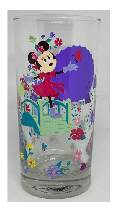 Disney Parks Minnie Mouse Epcot 2021 Flower Garden Festival Glass Passholder New
