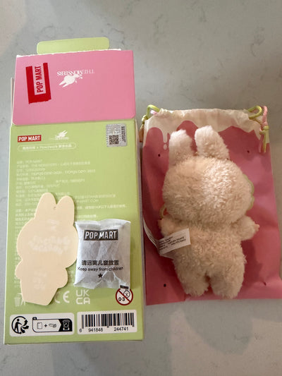Pop Mart Labubu The Monsters Macaron Soymilk Vinyl Face Plush Keychain New