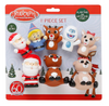 Rudolph Red-Nosed Reindeer Finger Puppets & Squirt Toy Set - Christmas New Tag