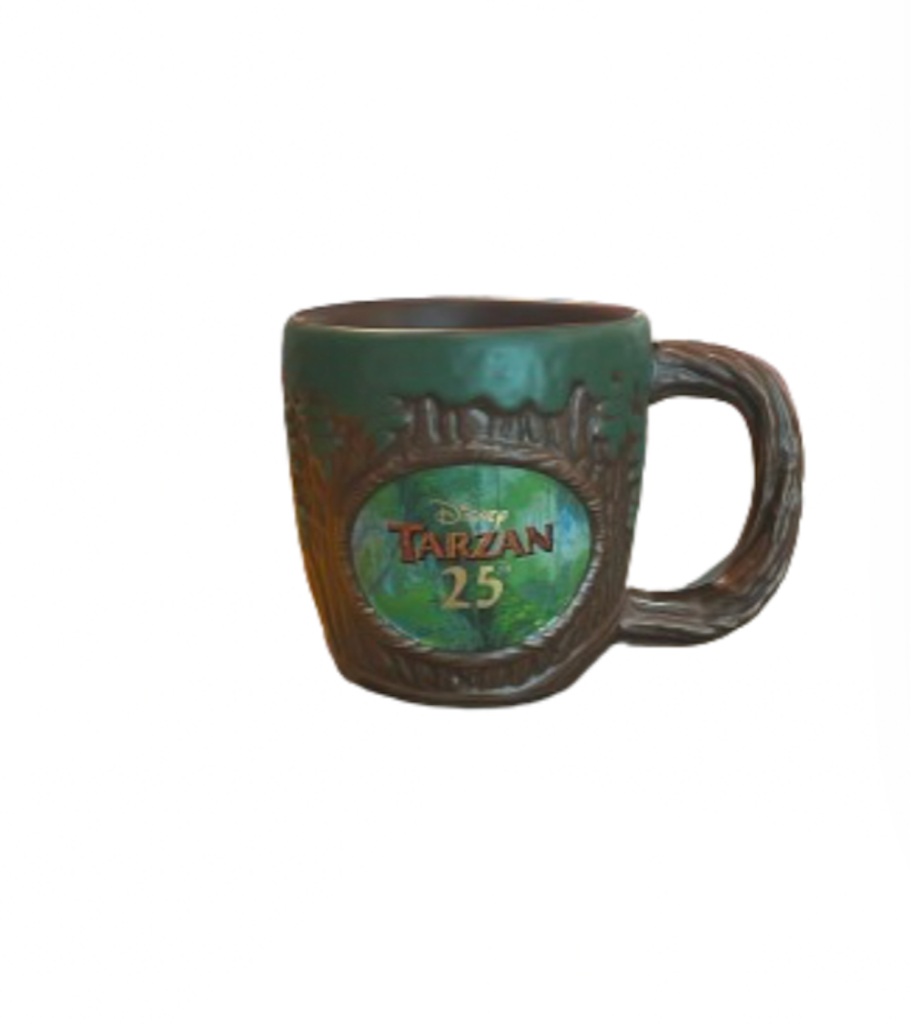 Disney Parks 25th Anniversary Tarzan Ceramic Coffee Mug New