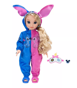 Disney ILY 4EVER 18" Stitch & Angel Inspired Doll Blonde Hair/Blue Eyes New