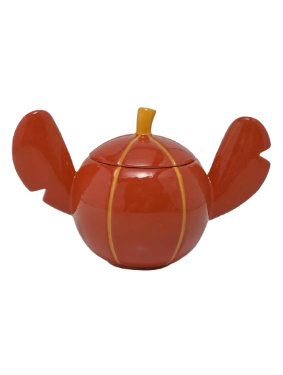 Disney Halloween Stitch Sculpted Ceramic Pumpkin Candy Bowl w Lid New with Box