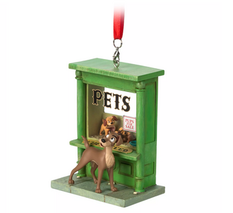 Disney Lady and the Tramp Pets Sketchbook Christmas Tree Ornament New with Tag