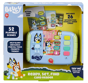 Bluey Treasure Hunt Card Reader Toy New With Box