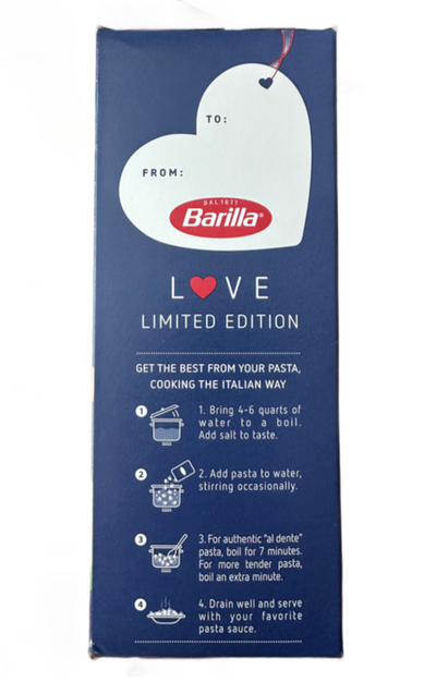 Limited Edition Barilla Love Heart Shaped Pasta Valentine's Day 12oz Box New